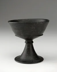 Beker, ca. 620-600 v.Chr. (bucchero-sottilekeramiek)